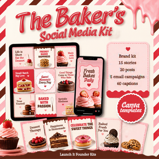The Baker's Social Media Kit by Launch It Agency